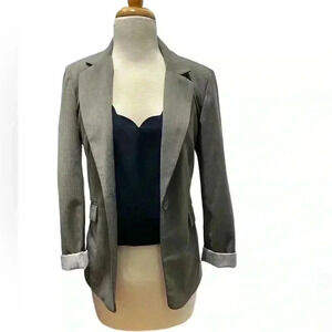 Cynthia Rowley, Heather Grey Blazer, Size Small, Good Condition,Shoulder Pads